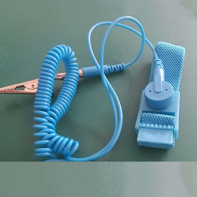 Anti-static corded wrist strap features