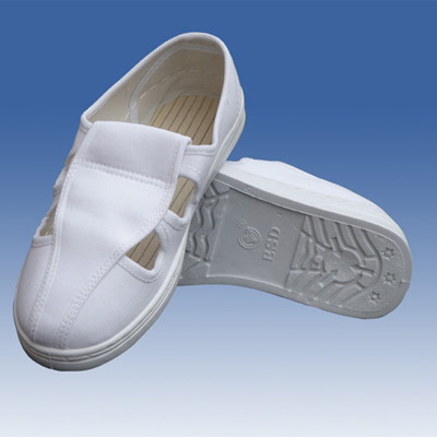 Advantages of PVC anti-static four-eye dust-free shoes