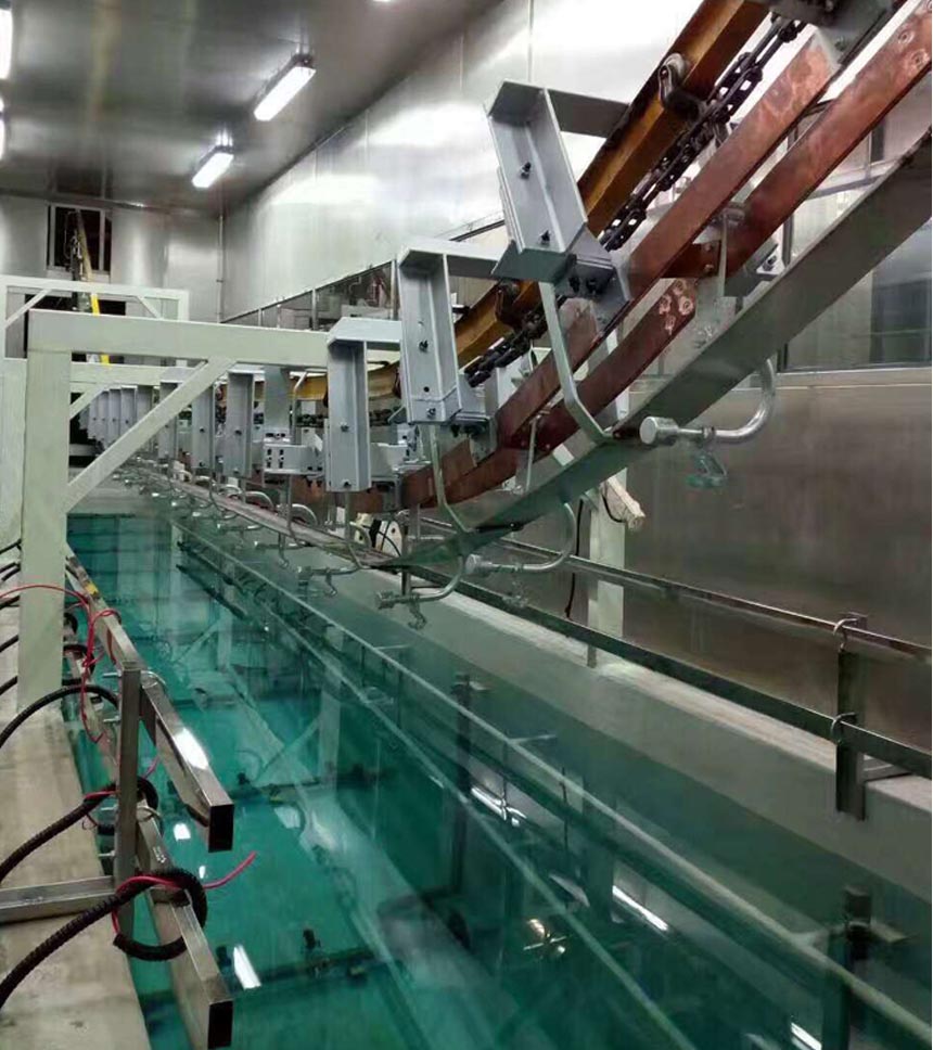 Hardware spraying electrophoresis line-001
